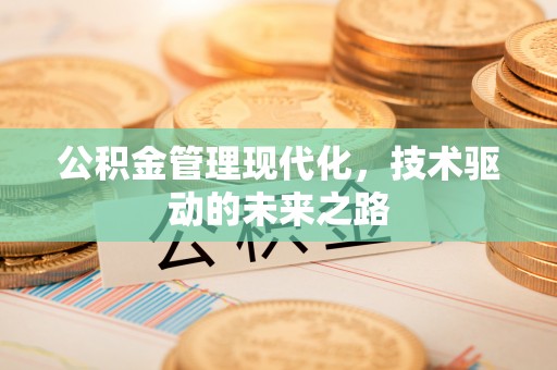 三江公积金管理现代化，技术驱动的未来之路